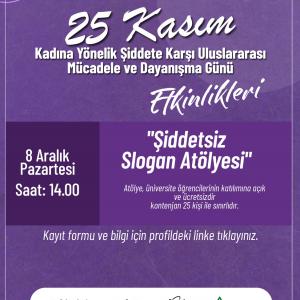 Şiddetsiz Slogan Atölyesi
