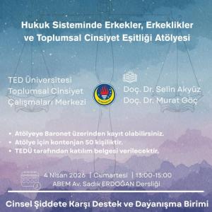 Hukuk Sisteminde Erkekler, Erkeklikler ve Toplumsal Cinsiyet Eşitliği Atölyesi