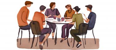 We meet to discuss gender issues!