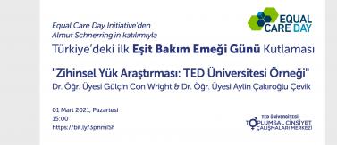 TED Üniversitesi Toplumsal Cinsiyet Çalışmaları Merkezi Gülçin Con Wright Aylin Çakıroğlu Çevik